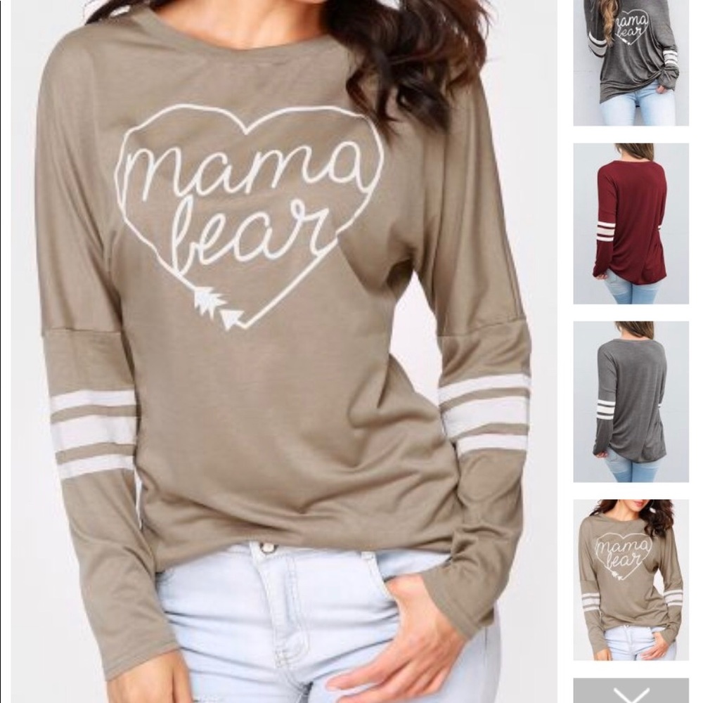 Oversized “Mama Bear” shirt